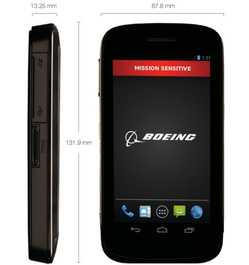 Smartphone Android ultraseguro da Boeing, isso mesmo aquela que fabrica avião
