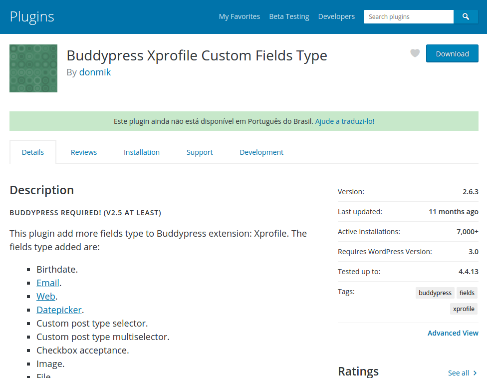 Plugin Buddypress Xprofile Custom Fields Type 2.6.3 Arbitrary File Deletion – Unlink